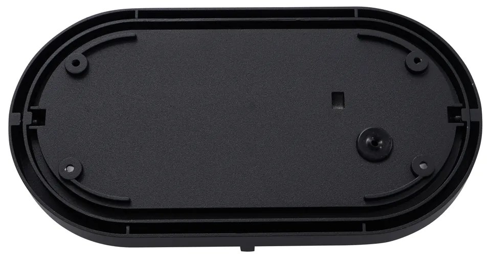 Candeeiro de parede exterior preto oval IP65 - Target