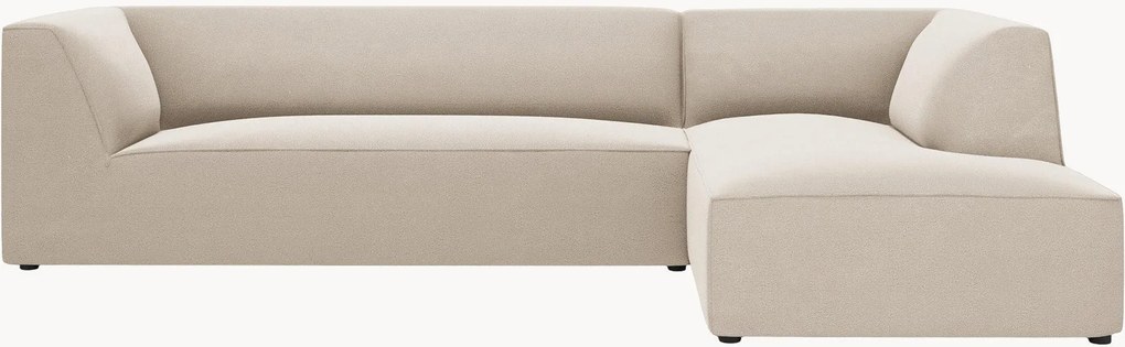 Sofá de canto modular em veludo Ruby (4 lugares)