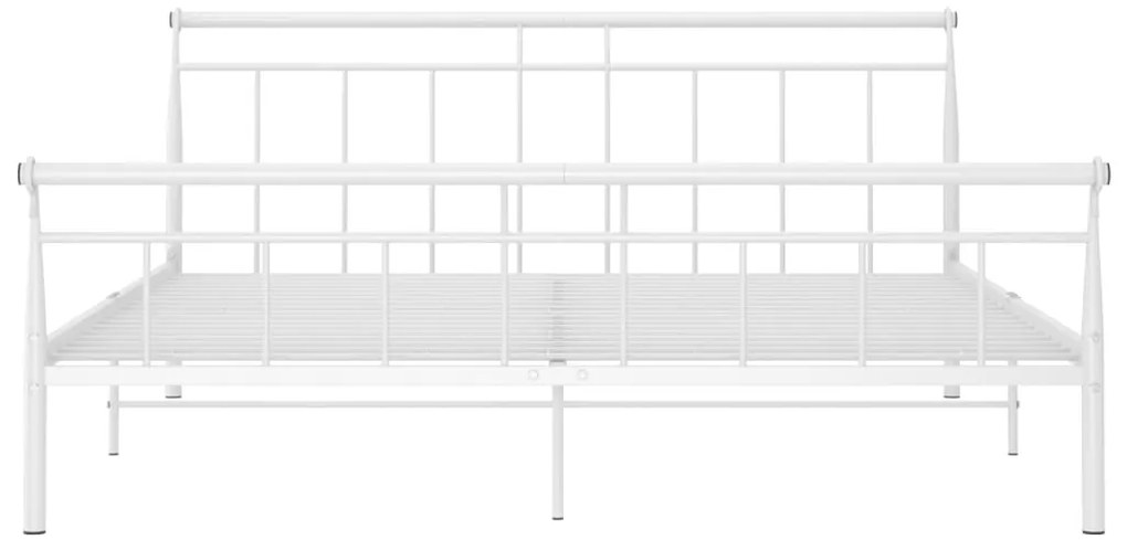 Estrutura de cama 180x200 cm metal branco