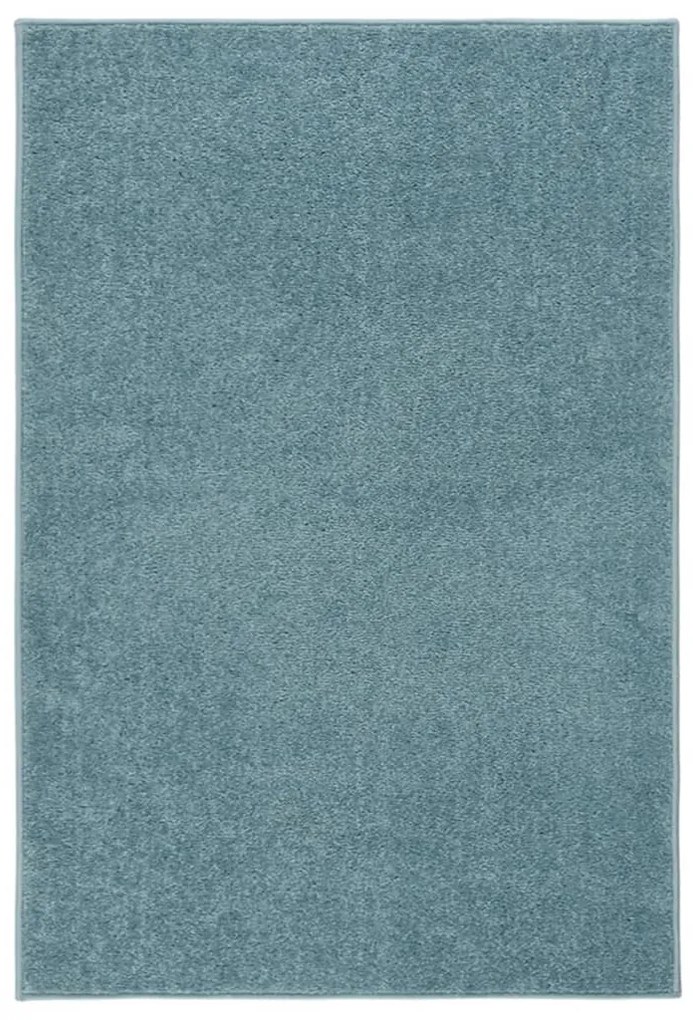 vidaXL Tapete de pelo curto 160x230 cm azul