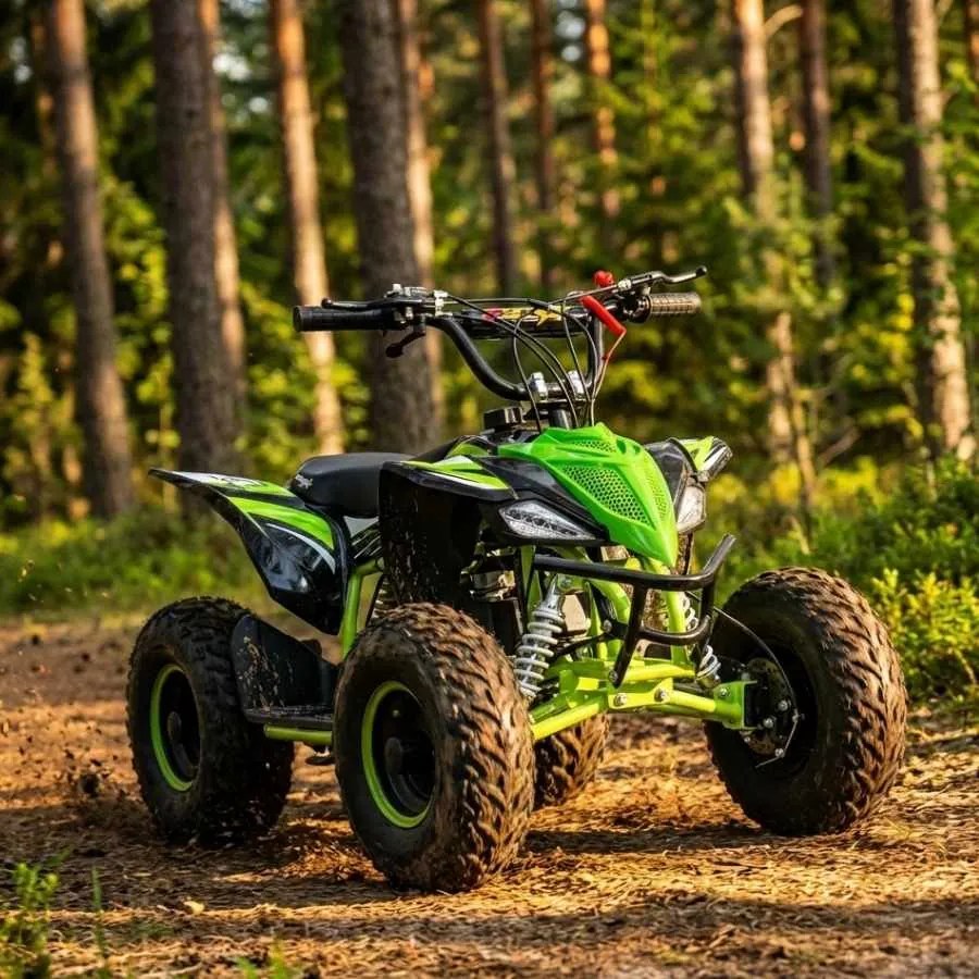 MINI MOTO 4 INFANTIL GASOLINA 50CC MTR MINI KF VERDE