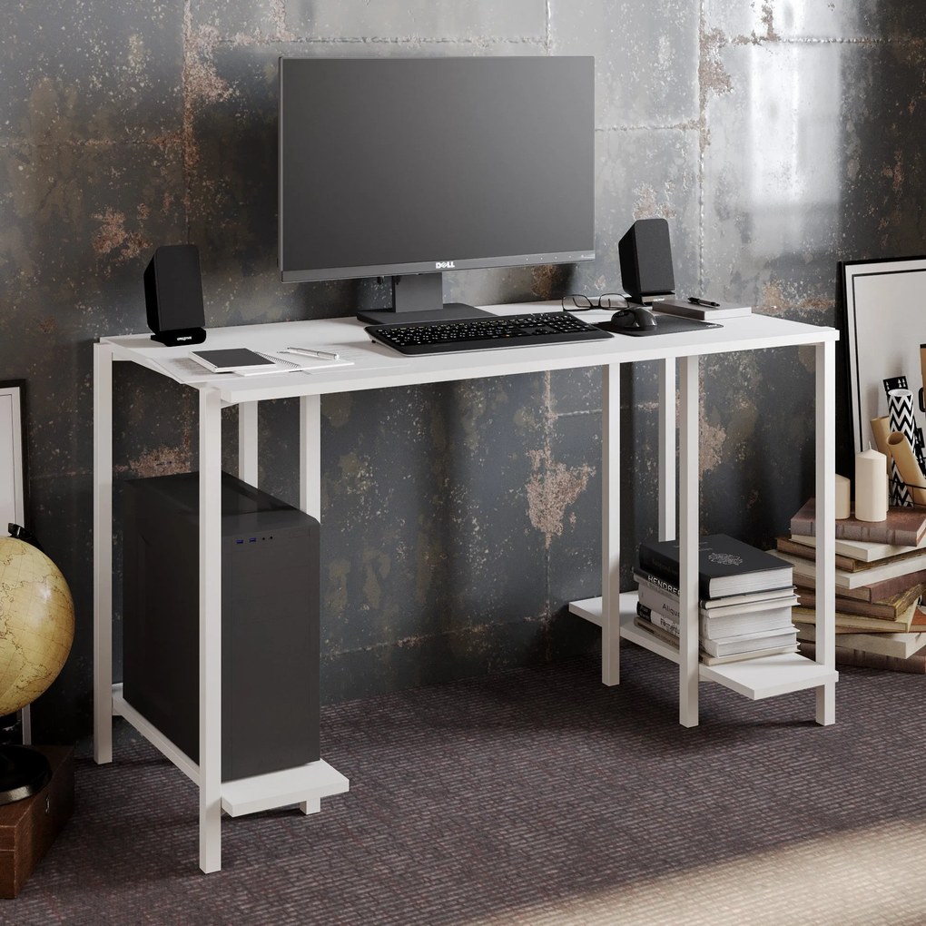 **** Secretária Reader – Branco – 125 x 73,8 x 60 cm

**