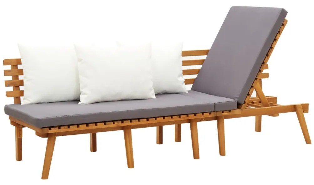 Banco de jardim 200x65 cm madeira de acácia maciça