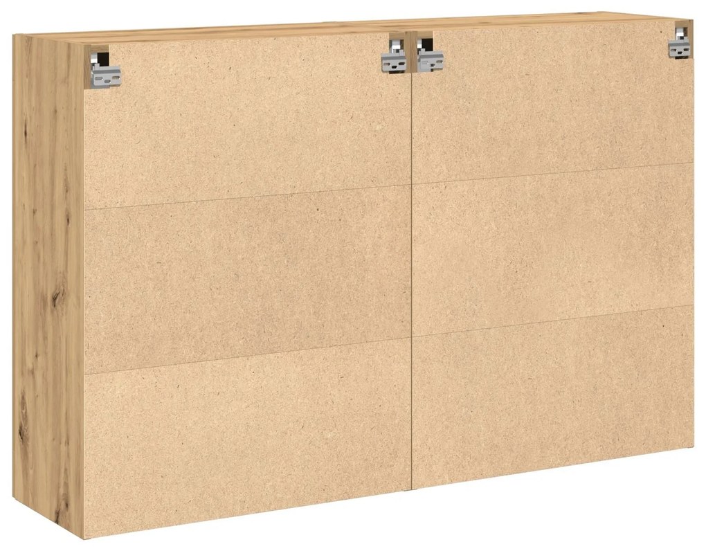 Armários Montados na Parede 2 pcs Carvalho Artesanal 69,5x34x90 cm Mad