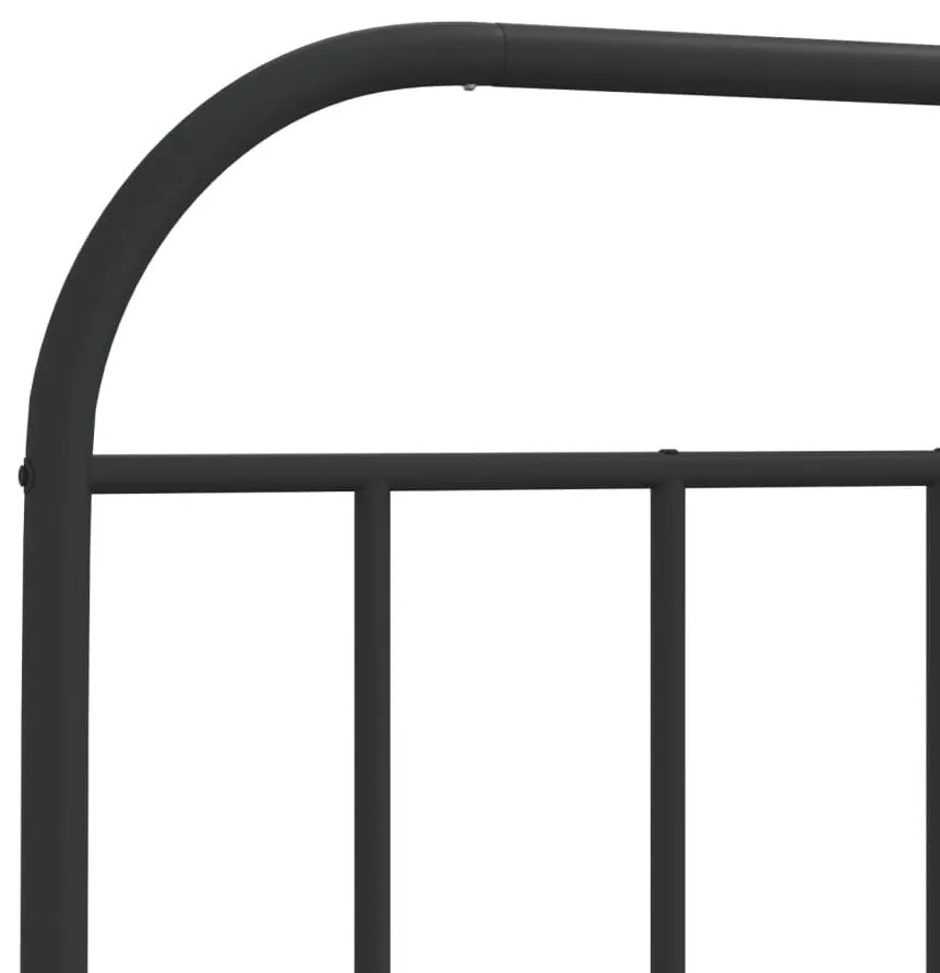 Cabeceira de cama 120 cm metal preto