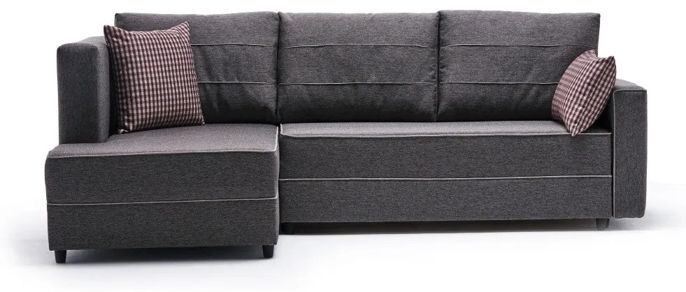 Sofá-Cama de Canto Ece – Castanho – 242x88x90 cm