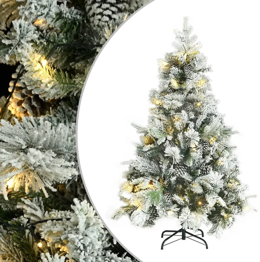 Árvore de Natal vidaXL artificial com pinhas e neve branca 210 cm - Árvores  de Natal - Compra na