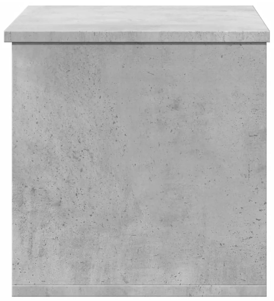 Caixa de arrumação 60x35x35 cm derivados madeira cinza cimento