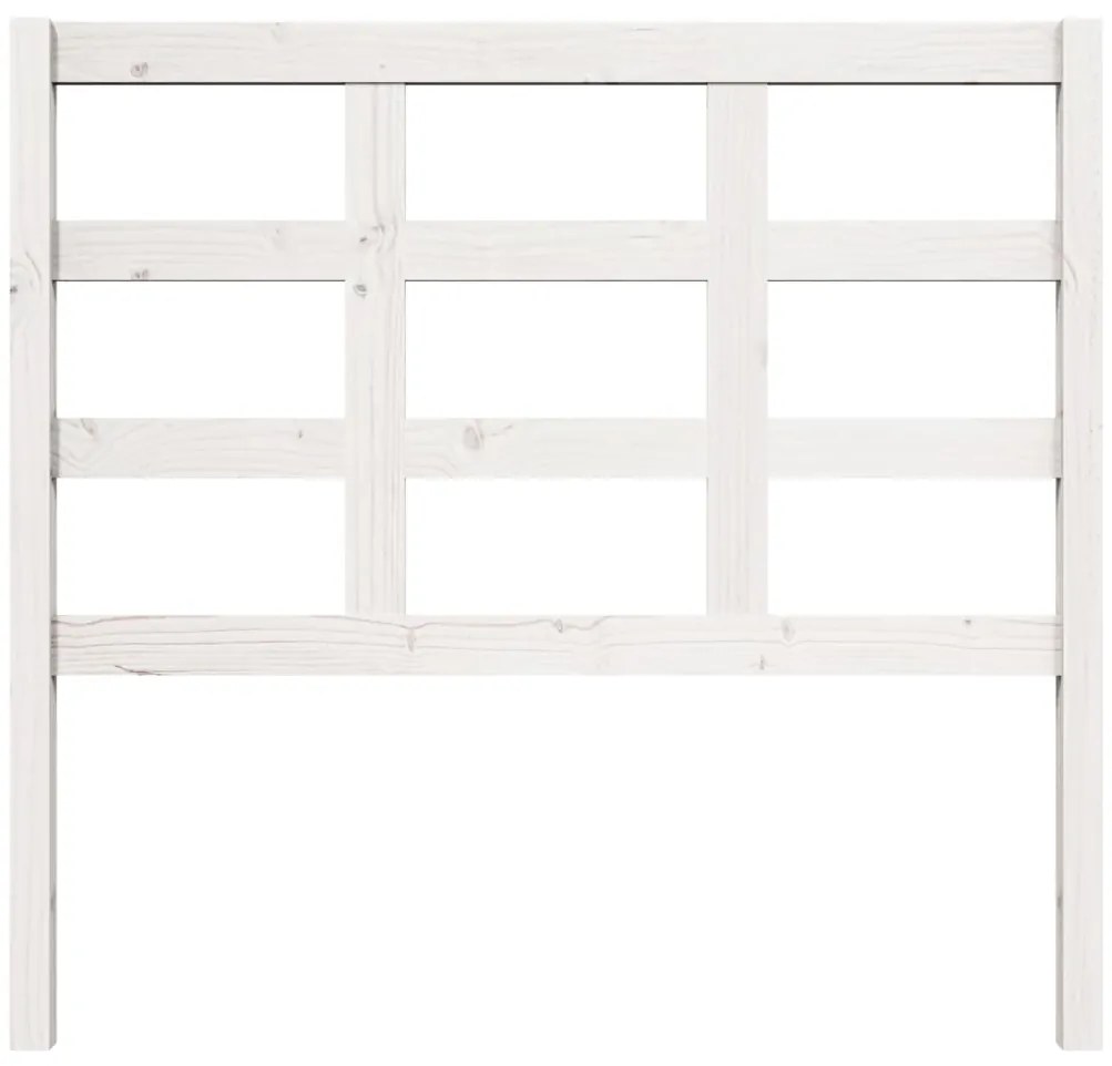 Cabeceira de cama 105,5x4x100 cm madeira de pinho maciça branco