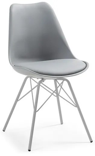 Cadeira Torre New-ggr (k), Metal, Cinza, Coxim Cinza