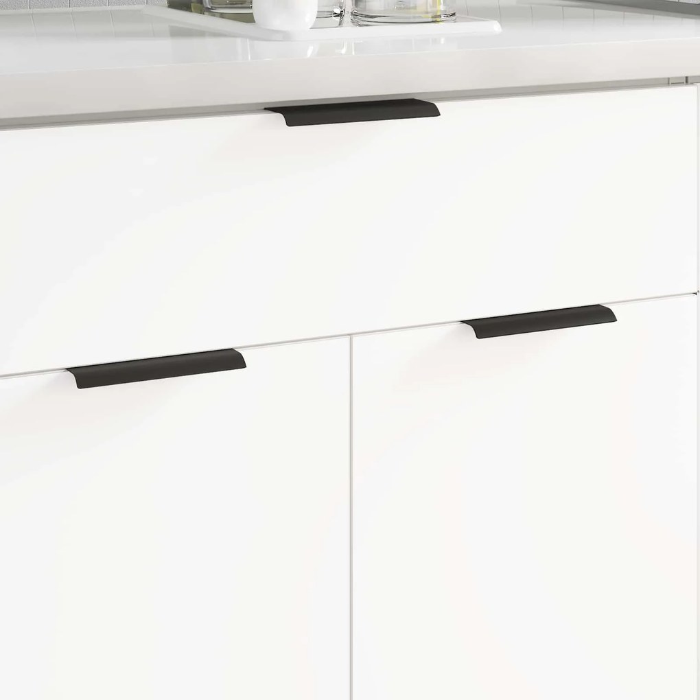 vidaXL Cabo 2 pcs Preto 120 x 39.6 x 17 mm Alumínio