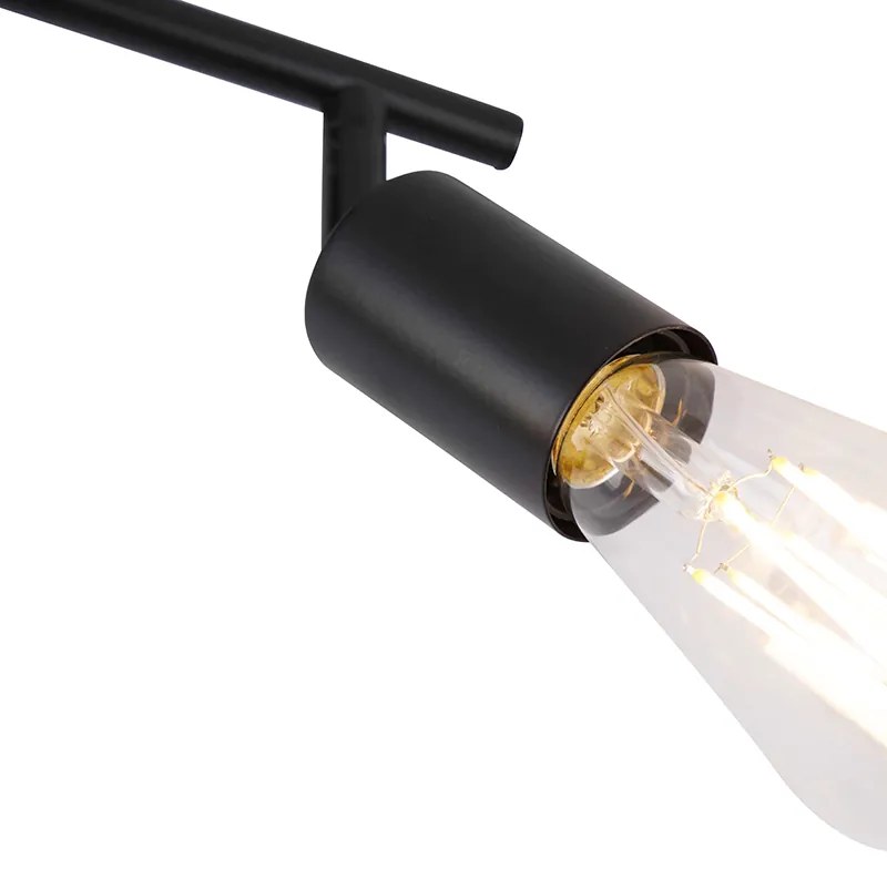Foco moderno preto 2 luzes ajustável - Facil Moderno