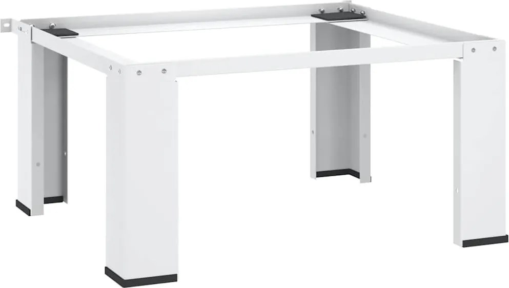 vidaXL Base/apoio para máquina de lavar branco
