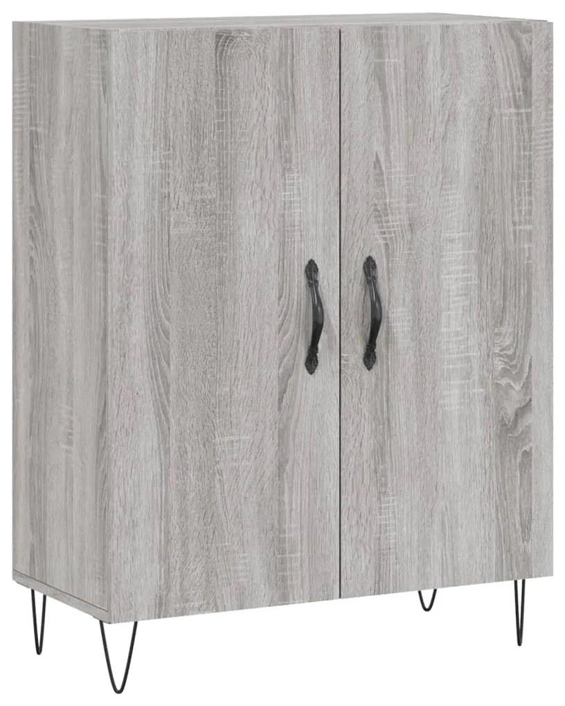 Armário alto 69,5x34x180 cm derivados de madeira sonoma cinza