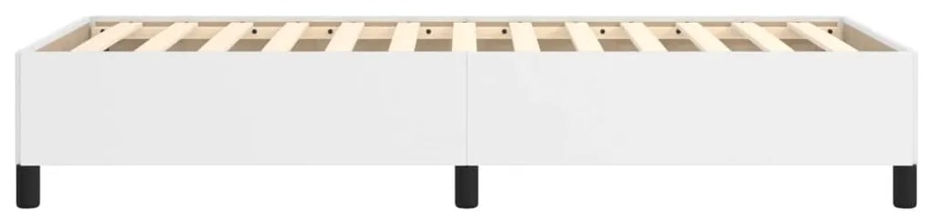 Estrutura de cama 80x200 cm couro artificial branco