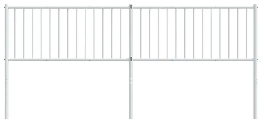 Cabeceira de cama 200 cm metal branco