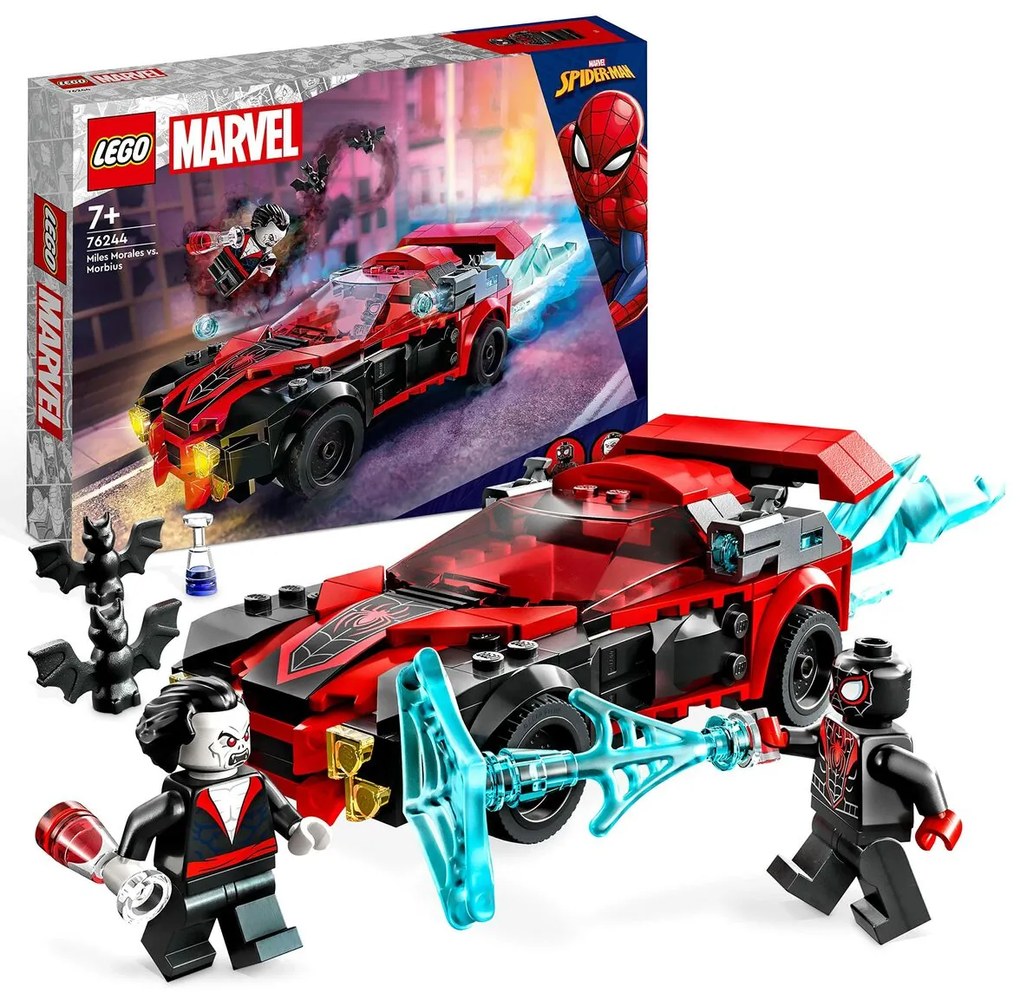 Playset Lego Marvel Miles Morales Vs. Morbius 220 Peças