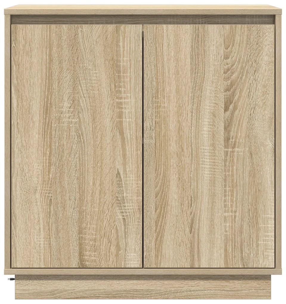 Buffet vidaXL com LED em Carvalho Sonoma - 71 x 34.5 x 75 cm - Feito d