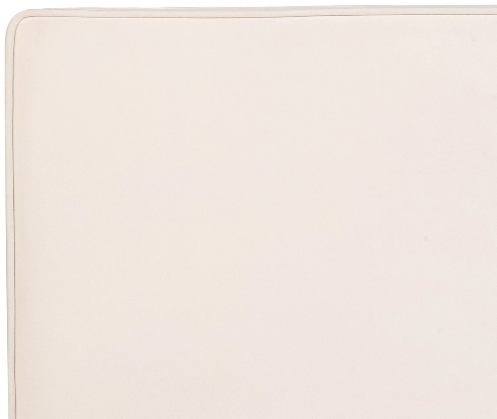 Cama de solteiro em veludo creme 90 x 200 cm TEENIE Beliani