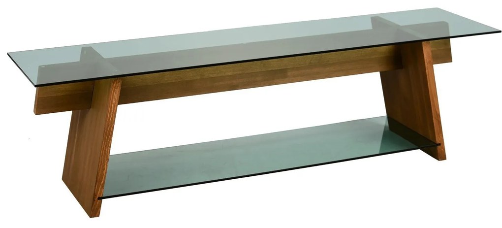 Móvel TV TV202 – Nogueira – 158 cm x 45 cm x 40 cm