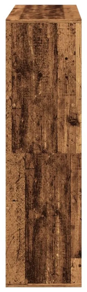 Estante/divisória 100x33x115 cm cor madeira velha