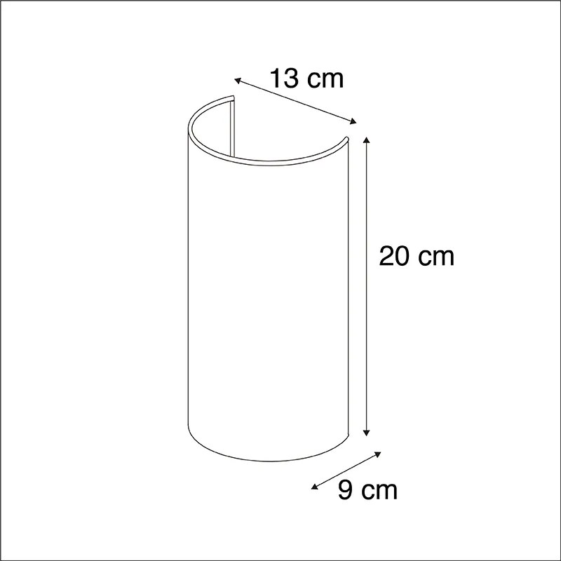 LED Candeeiro de parede inteligente branco com Wi-Fi A60 - Simple Drum Jute Moderno