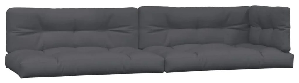 5 pcs móveis de paletes p/ jardim com almofadões acácia maciça