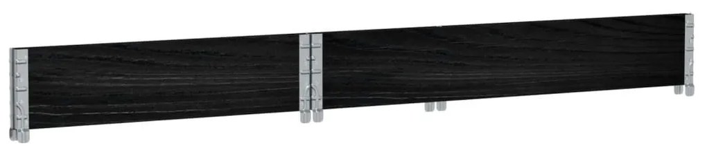Vaso/floreira para jardim 120x80 cm pinho maciço preto