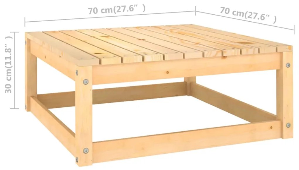 12 pcs conjunto lounge de jardim com almofadões pinho maciço