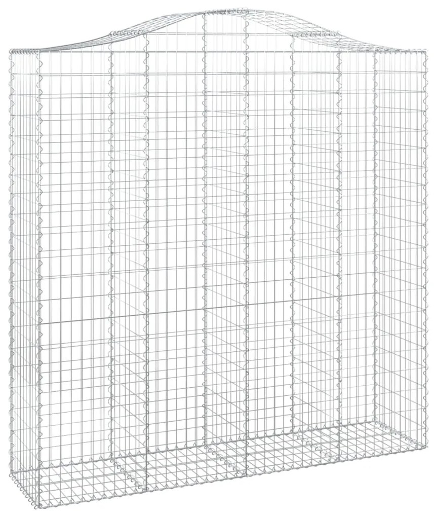 Cestos gabião arqueados 6pcs 200x50x200/220cm ferro galvanizado