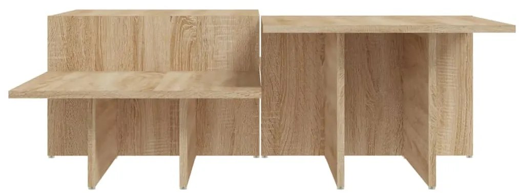 Mesas de centro 2 pcs derivados de madeira carvalho sonoma