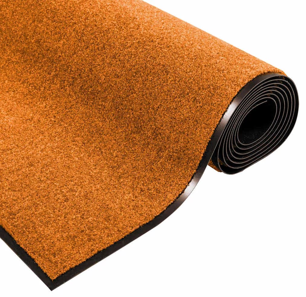 Capacho Lavável Laranja 120x300 cm