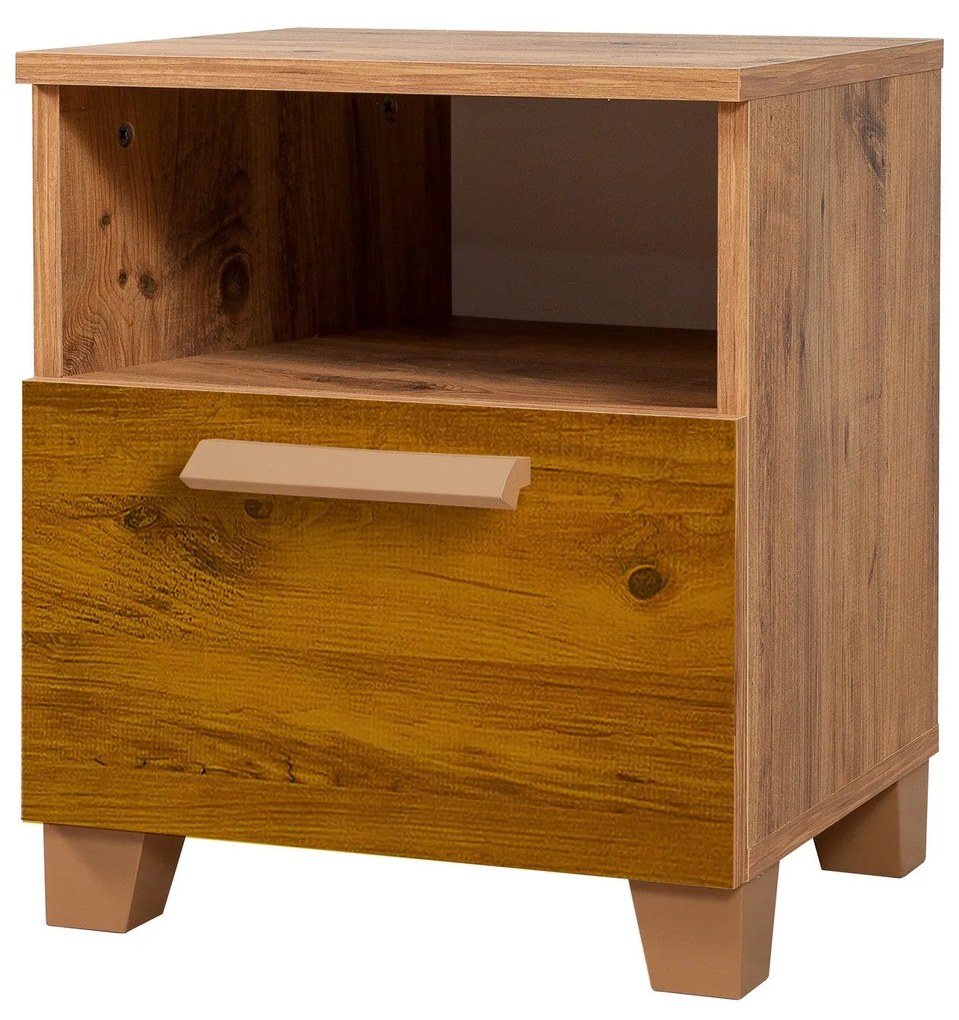 Mesa de Cabeceira Leva Alfa – Pinho Atlântico – 45x52x40 cm