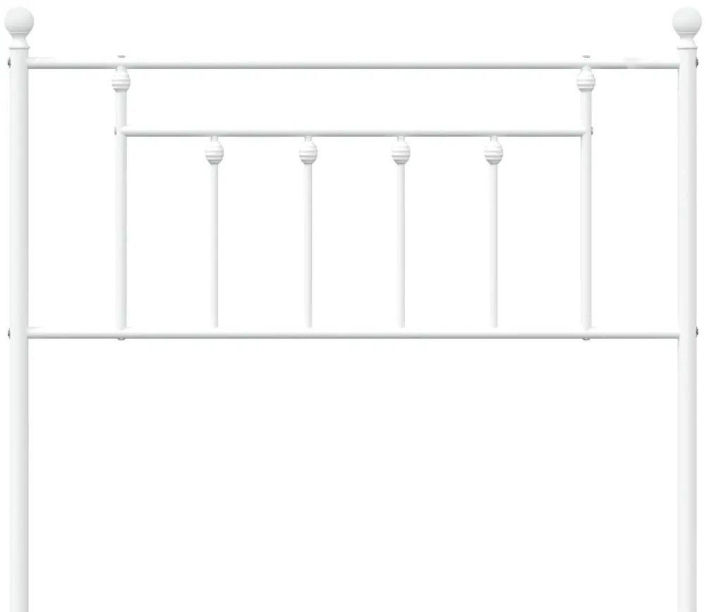 Cabeceira de cama 107 cm metal branco