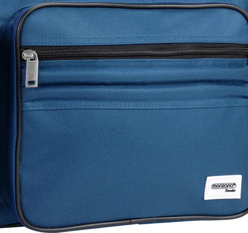 Saco de viagem com rodas 85L 70 x 36 x 34 cm azul