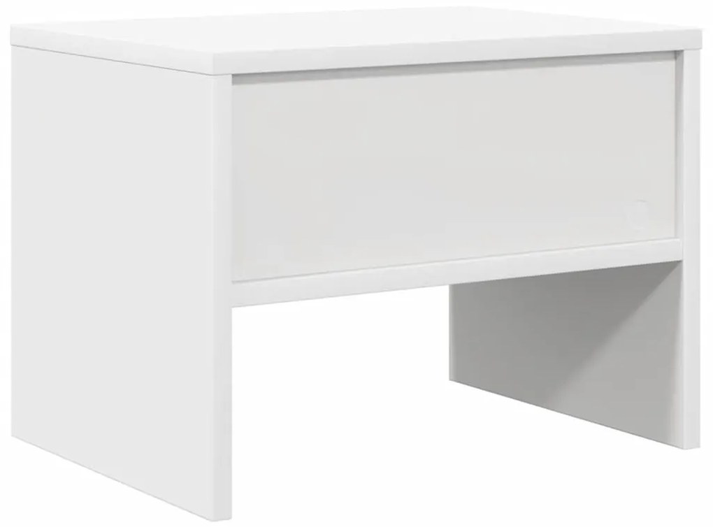 Mesas-de-cabeceira 2 pcs 40x30x30 cm contraplacado branco