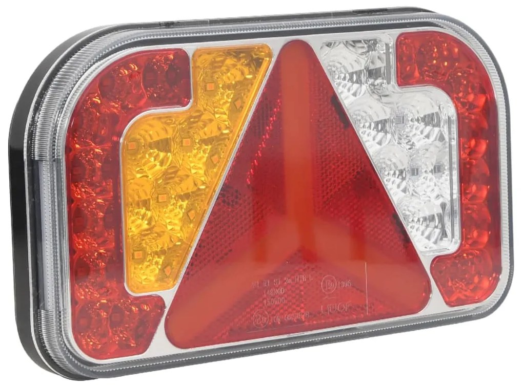 Farolins reboque 2 pcs 24x5x14,5 cm lâmpada LED 12V vermelho