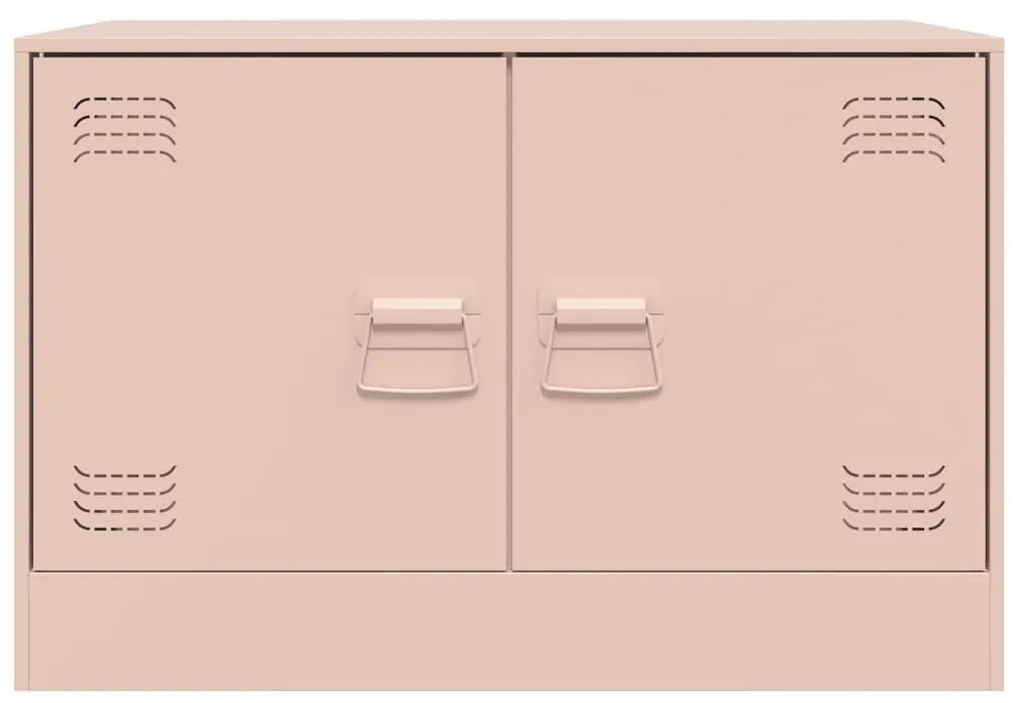 Móveis de TV 2 pcs 67x39x44 cm aço rosa