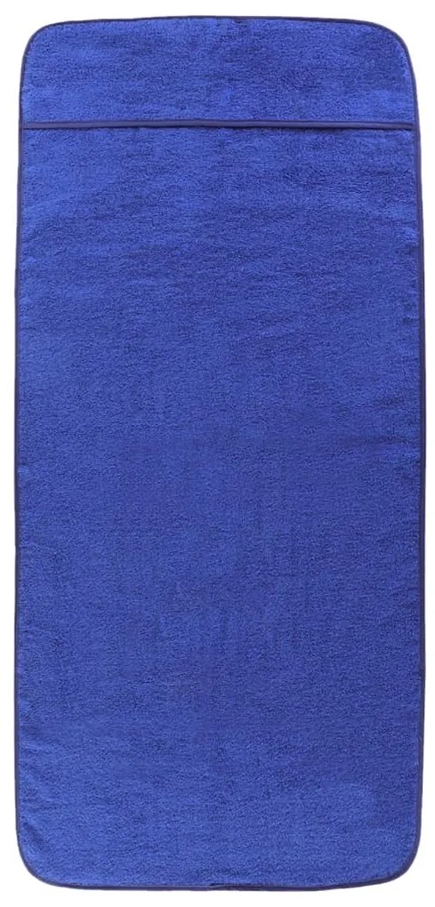 Toalhas de praia 2 pcs 75x200 cm tecido 400 GSM azul real