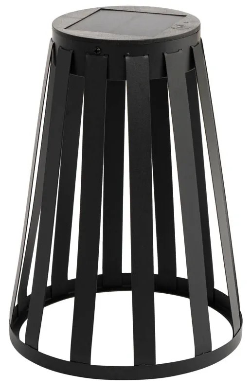 Candeeiro de mesa de exterior preto c/ LED regulável 3 níveis solar e carregável - Penny