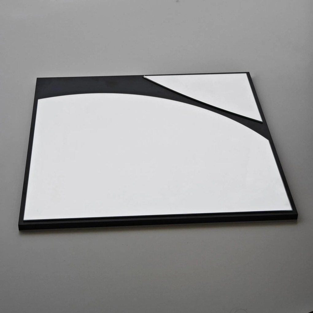 Espelho Abstract – Preto – 70 x 70 cm