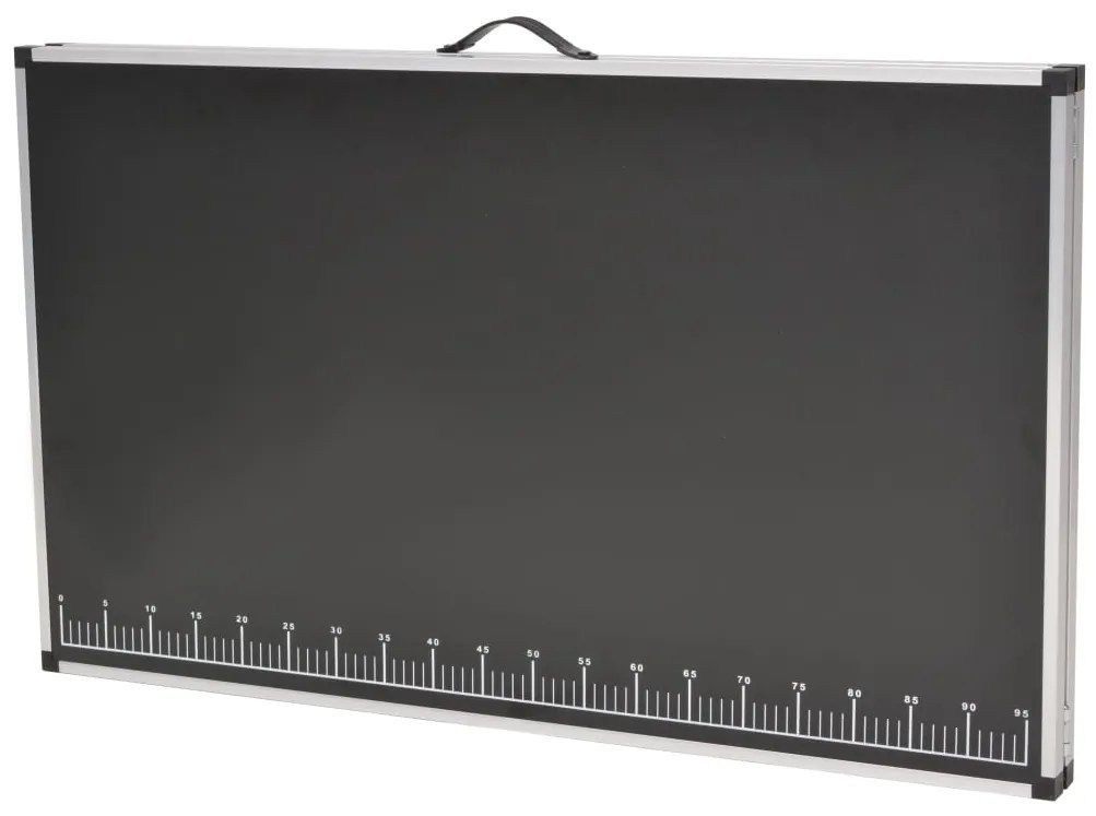 Mesa/bancada de trabalho dobrável MDF e alumínio 200x60x78 cm