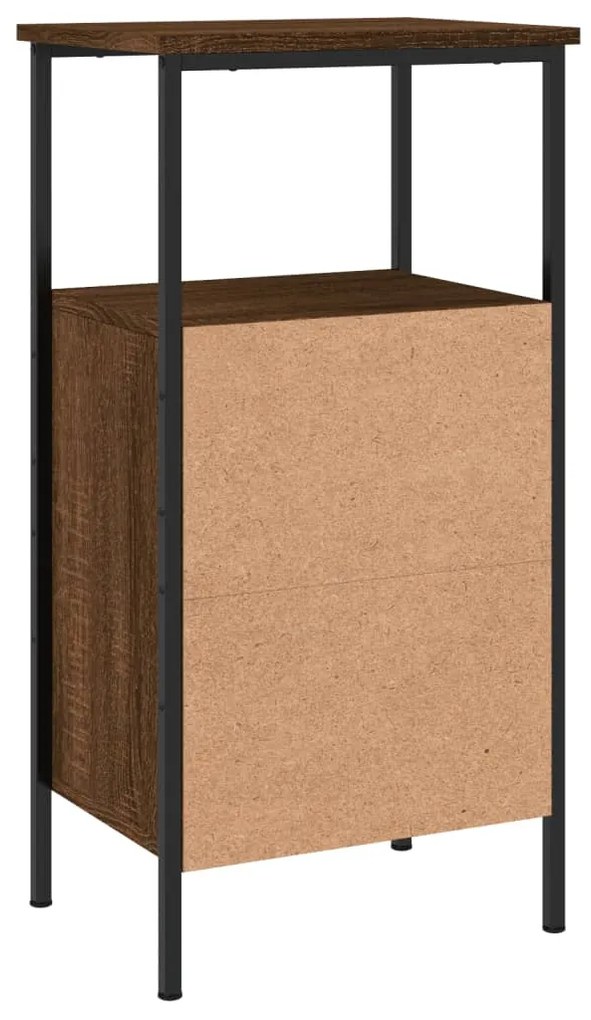 Mesas cabeceira 2pcs 41x31x80cm deriv.madeira carvalho castanho