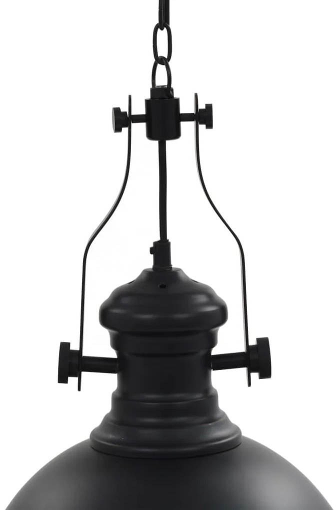 Candeeiro de teto redondo E27 preto
