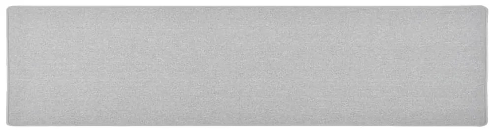 Tapete/passadeira 50x200 cm cinzento-claro