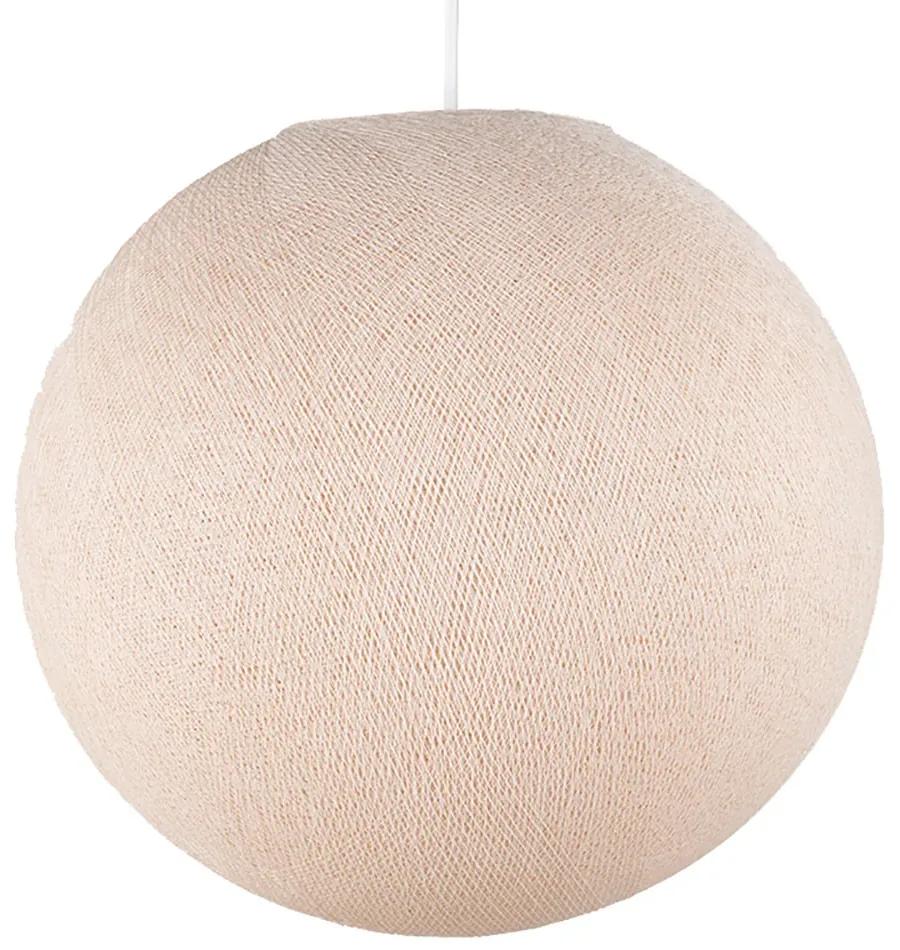 Sphere M lampshade made of polyester fiber, 35 cm diameter - 100% handmade - Linen Polyester