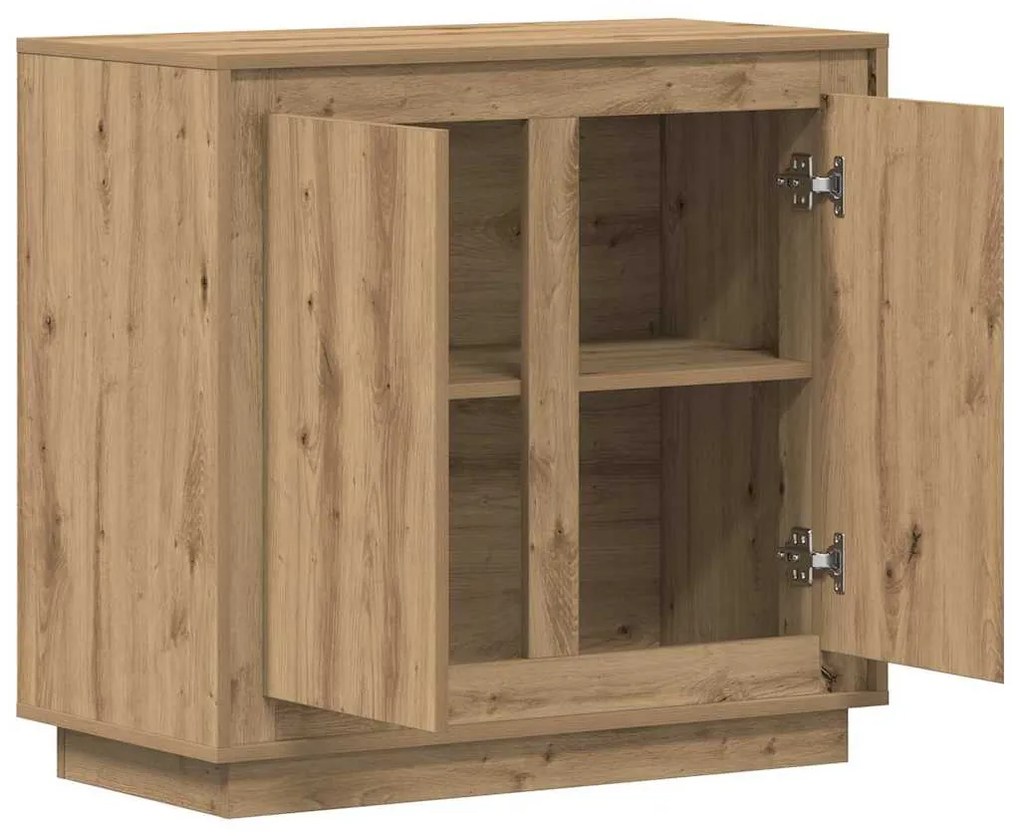 Estante vidaXL Artisan Carvalho 80x34x75 cm Madeira de engenharia