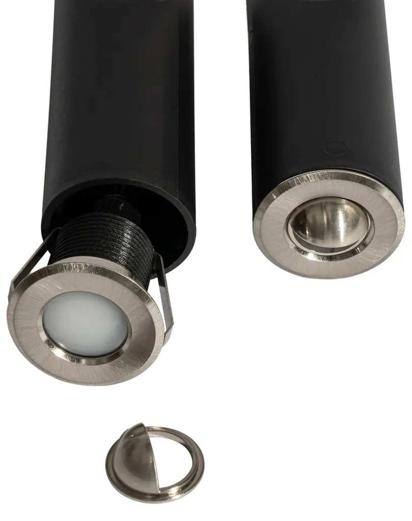 Conjunto de 5 focos embutidos modernos alumínio incluindo LED IP67 - Linsey
