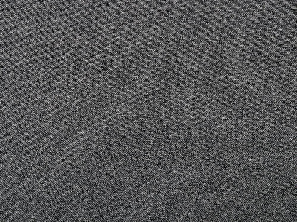 Cama de casal em tecido cinzento 180 x 200 cm ALBI Beliani