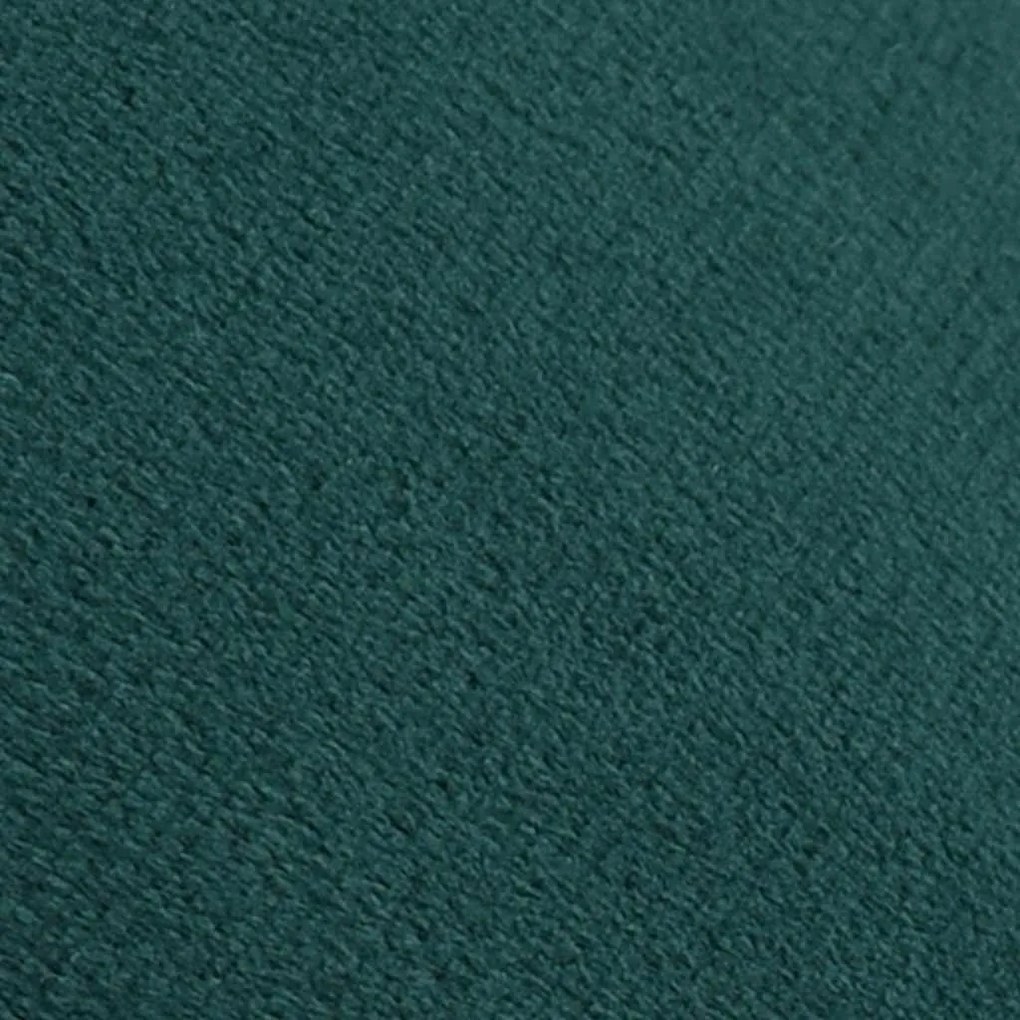Banco 28 x 36 cm veludo verde-escuro e dourado
